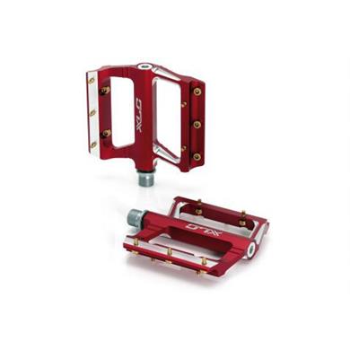 XLC Aluminium Flat Pedal Kırmızı 1 XLC Aluminium Flat Pedal Kırmızı